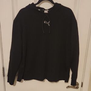 Puma Black Hoodie with Logo